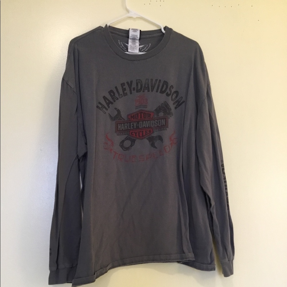 Grey Harley long sleeve shirt
